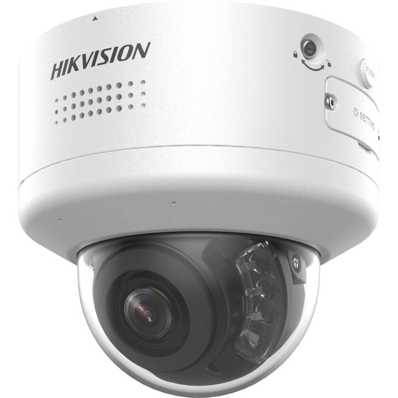 Cámara de vigilancia IP tipo domo Hikvision DS-2CD2747G2H-LIPTRZS2U/SL 2688x1520 interior y exterior