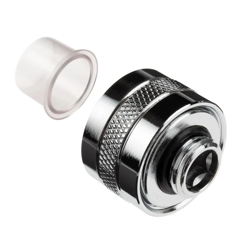 Conector Alphacool Eiszapfen Pro para tubo rígido 16mm G1/4, pack de 6 - cromado
