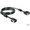 Cable SVGA DeLOCK 83173 2m VGA D-Sub negro