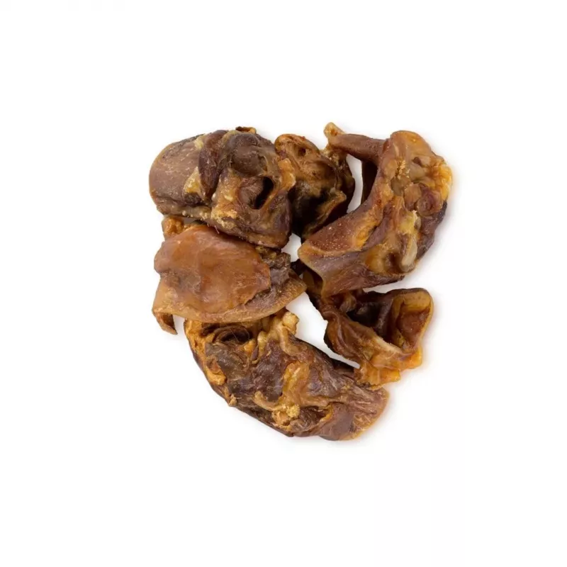 Snack para perros UNISZKI oreja de cerdo mediana 200 g – artículo masticable natural monocomponente de cerdo, sin cereales