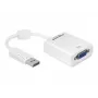 Adaptador de cable de vídeo DeLOCK 61766 0,125m VGA DisplayPort blanco