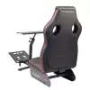Cockpit de carreras Subsonic SA5681 negro rojo piel sintética malla metal