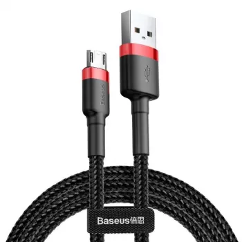 Cable Micro-USB Baseus Cafule 1,5A 2m (rojo y negro)