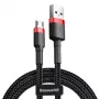 Cable Micro-USB Baseus Cafule 1,5A 2m (rojo y negro)