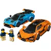 Set de construcción LEGO Speed Champions 77238 — Lamborghini Revuelto y Huracán STO, 607 piezas, 2 minifiguras, edad recomendada 10+