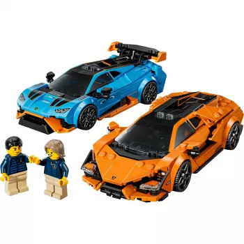 Set de construcción LEGO Speed Champions 77238 — Lamborghini Revuelto y Huracán STO, 607 piezas, 2 minifiguras, edad recomendada 10+