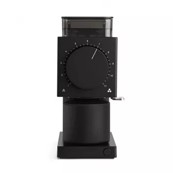 Molino de café eléctrico Fellow Ode 2nd Generation — 140 W, depósito de granos de 100 g, muela de acero inoxidable, 230 V, negro
