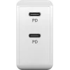 Cargador Goobay 61758 para dispositivos móviles blanco para interiores (61758)