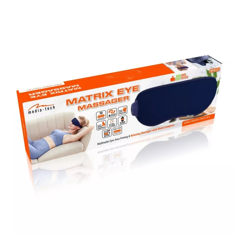 Masajeador de contorno de ojos Media-Tech Matrix MT6535 con compresa térmica
