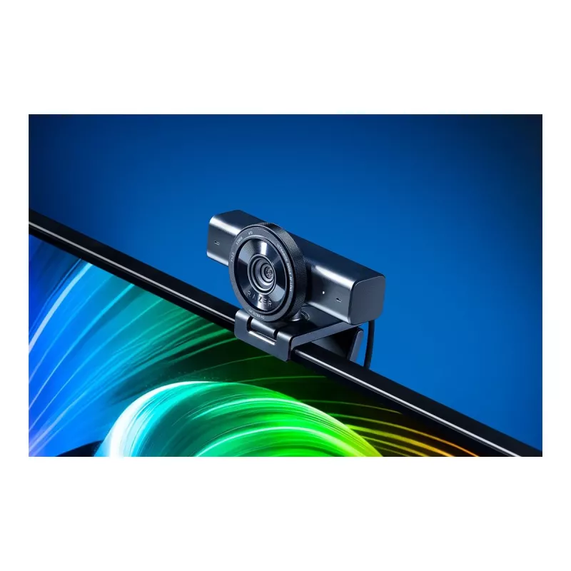 Razer | Webcam | Kiyo V2 | MJPEG hasta 4K 30 FPS, 1080p 60 FPS, YUY2 hasta 4K 15 FPS, 1080p 60 FPS, NV12 hasta 4K 20 FPS, 1080p 60 FPS