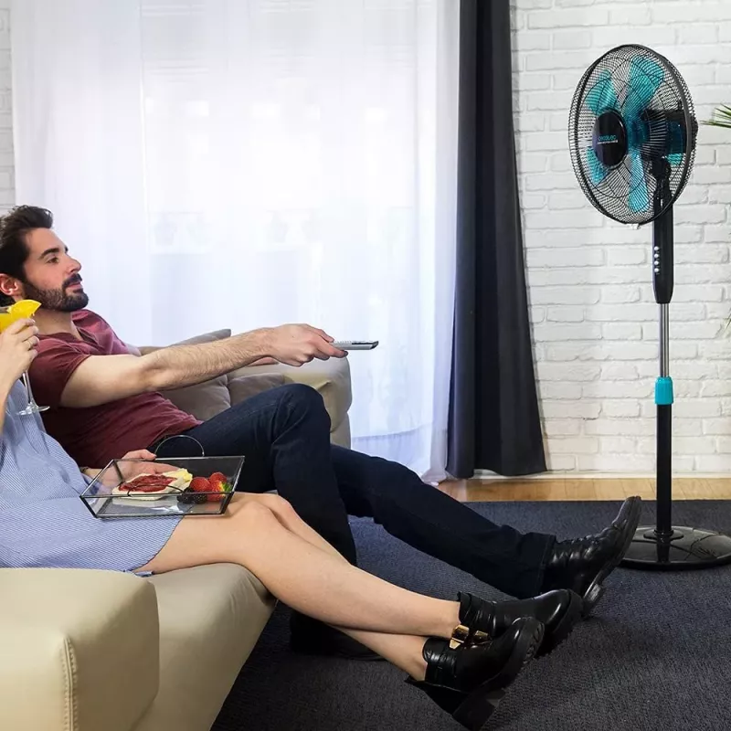 Cecotec EnergySilence 510 | Ventilador de pie | Diámetro 40 cm | Niveles de velocidad 3 | Oscilación | 40 W
