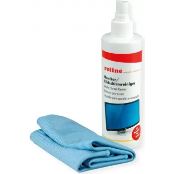 Limpiador de pantallas TFT ROLINE con paño de microfibra, 250 ml (19.04.4160)