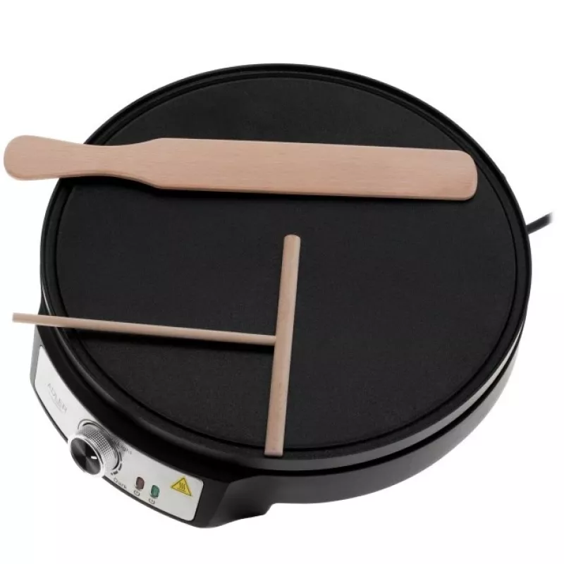 Adler AD 3093 Crepera eléctrica de doble cara 2 en 1, 1600 W, negro