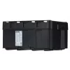 Caja de herramientas KETER Stack'N'Roll (17210831/253380) con 3 organizadores negra