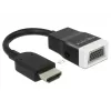 Delock 65587 adaptador HDMI-A macho a VGA (D-Sub 15) hembra con audio, negro/blanco