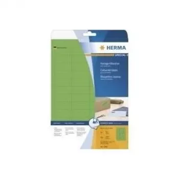 Etiquetas autoadhesivas para impresora HERMA Coloured Labels A4 45,7x21,2 mm verde papel mate 960 uds.