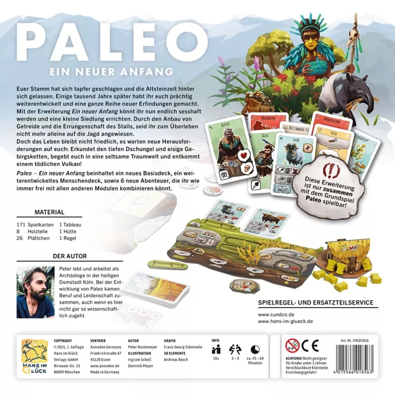 Paleo - A New Beginning, expansión para juego de mesa