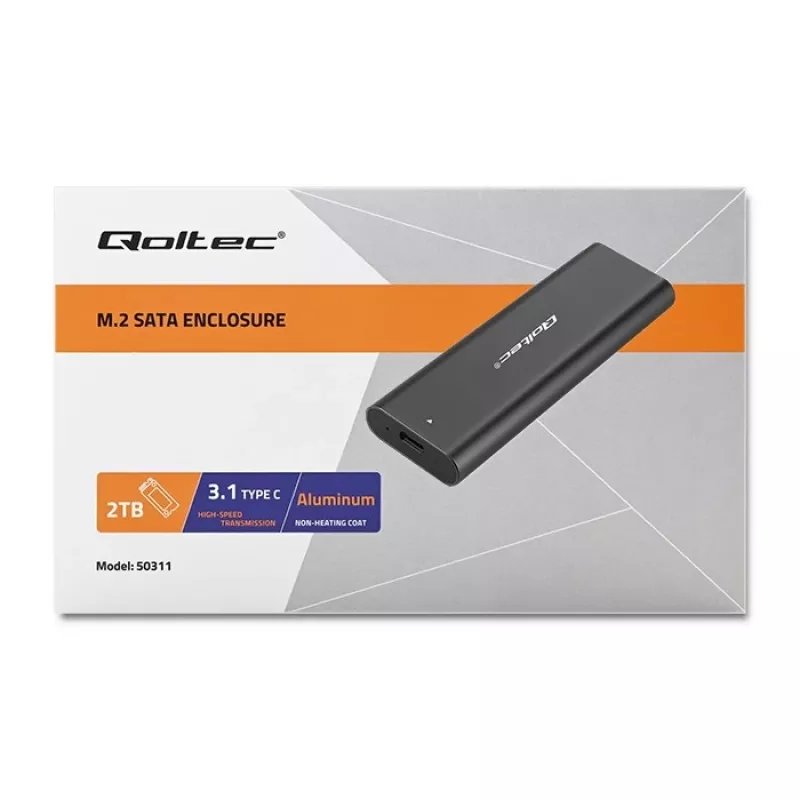 Caja | carcasa para discos M.2 SATA SSD | NGFF | USB Type-C