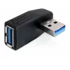 Adaptador de cambio de sexo DeLOCK 65341 USB 3.0 negro