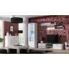 Aparador de salón Cama UNI blanco/blanco brillante
