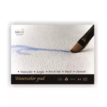 Bloc de trabajo de acuarela SMLT, A3, 200 g, encolado (20) 0708-210