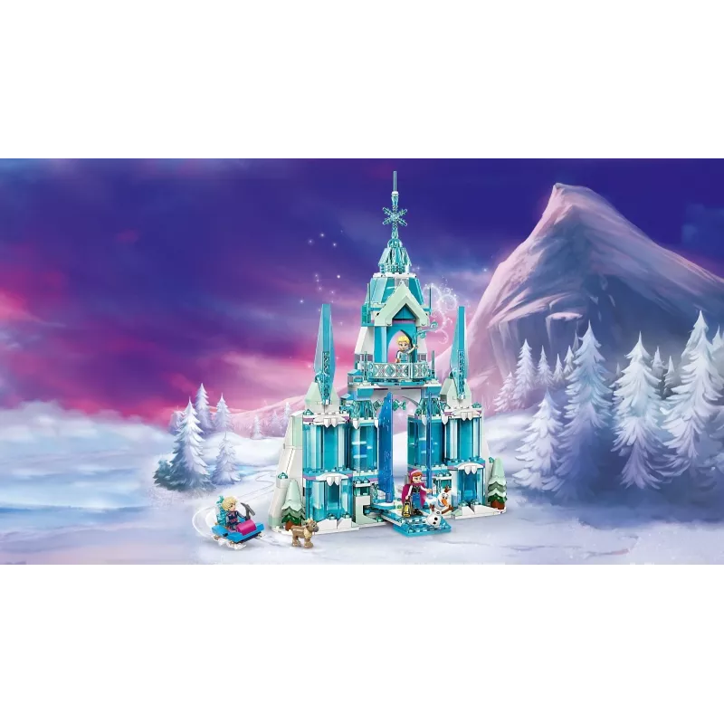 Juguete de construcción LEGO Disney Princess Palacio de Invierno de Elsa 43244 — set de construcción para juego imaginativo