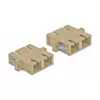 DeLOCK adaptador de fibra óptica SC conector hembra-conector hembra beige, pack de 4 (modelo 85996)