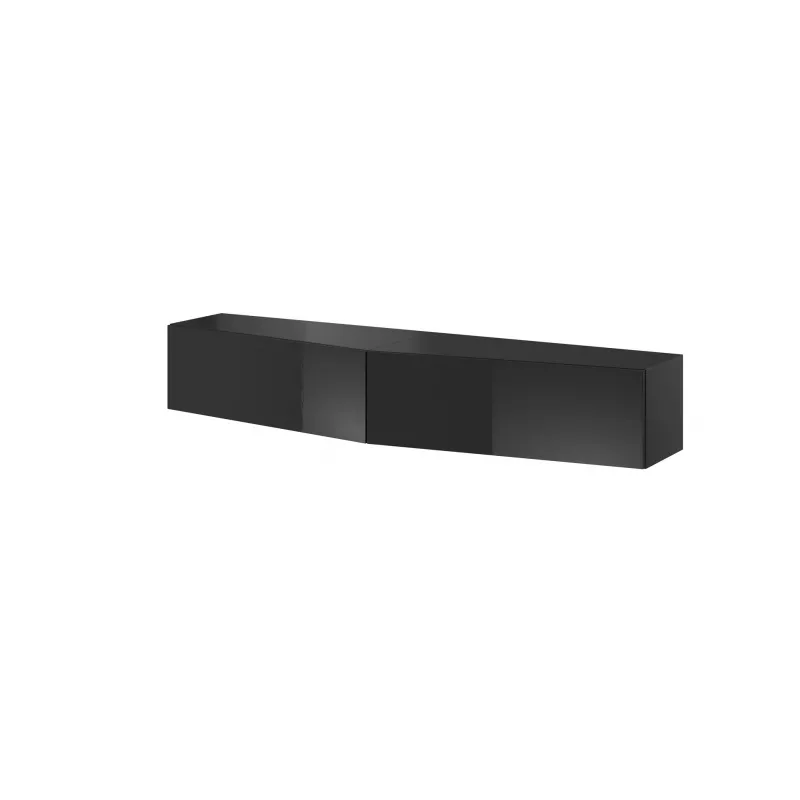 Soporte de TV Cama VIGO SLANT 180cm (2x90) negro/negro brillante