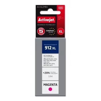 Cartucho de tinta compatible ActiveJet AH-912MRX para HP, magenta (High XL, 12 ml, 990 páginas)