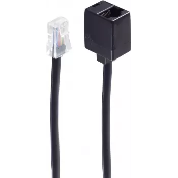 Cable de teléfono ShiverPeaks BS70226-8/8 6 m negro