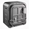 Secadora GreenBlue GB415, secadora doméstica compacta, 3 kg de capacidad, 830 W, tambor 260×460 mm, gris