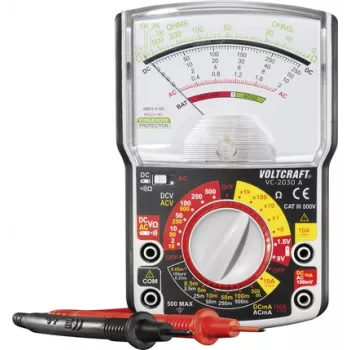 Multímetro manual analógico VOLTCRAFT VC-2030A CAT III 500 V (VC-2030A)