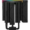Ventilador de CPU DeepCool AK620 Digital PRO — ventilador de 120 mm, 1750 rpm, 25 dB, 12 V, compatible con LGA1700/AM5, negro