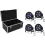 Foco de suelo LED EUROLITE SLS-603 TCL UV 4x – foco LED de escenario/suelo con 4 tubos UV-TCL