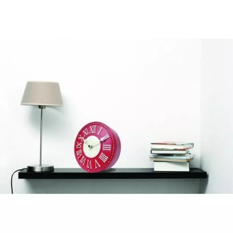 Reloj NeXtime 5187ro London Tisch, Ø16 cm, pared, rojo/blanco