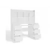 Conjunto escritorio KUBA + Extension Piece, blanco