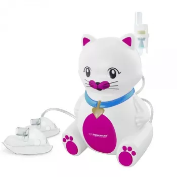 Nebulizador de mesa tipo malla ESPERANZA ECN003 – flujo de aire 8 l/min, nebulización 0,4 ml/min, capacidad máx. 10 ml, AC 220V