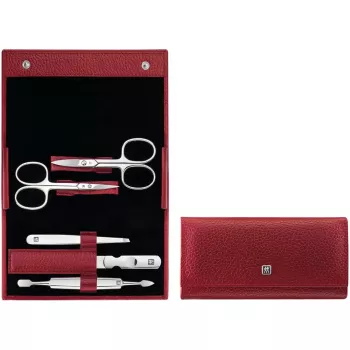 Set de herramientas de manicura y pedicura ZWILLING 97438-003-0 — 5 piezas, estuche de piel
