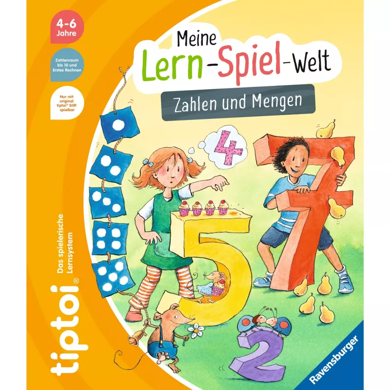 tiptoi Mi mundo de aprendizaje y juego: números y cantidades, libro educativo