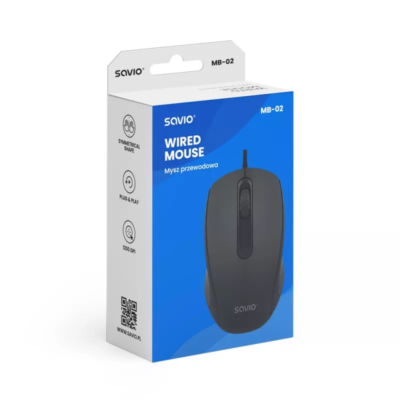 Ratón con cable MB-02 SAVIO