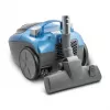 Aspirador sin bolsa ZELMER ZVC032P azul 1200 W, diseño compacto de tipo tanque