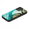 Funda protectora iKins para Apple iPhone 12 mini — aqua agate
