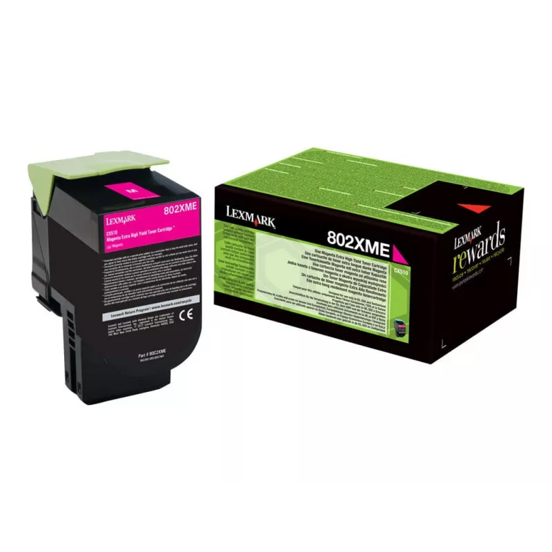 Tóner Lexmark Cartridge 802XME magenta 3000 páginas