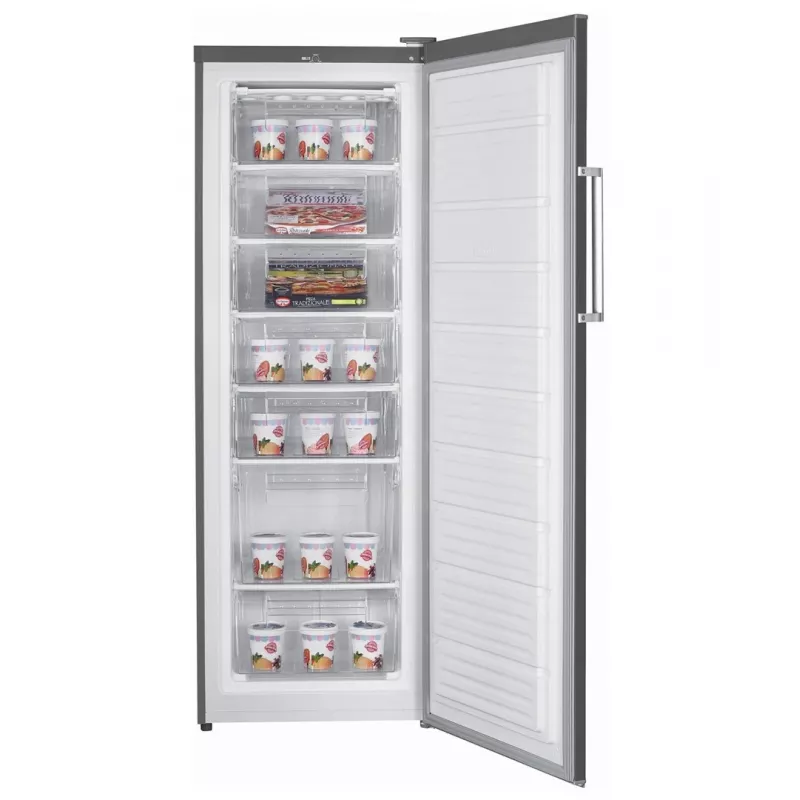 Congelador con cajones MPM MPM-245-ZS-17, 242 L, acero inoxidable, independiente, 7 cajones, puerta reversible