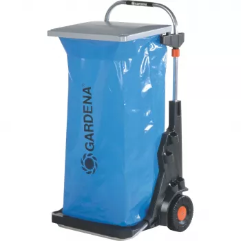 Gardena 232-20 Garden Mobile carro para residuos de jardín con soporte de saco, tapa y saco