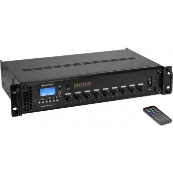 Omnitronic MA-240P amplificador mezclador PA de 4 canales, 240 W de potencia