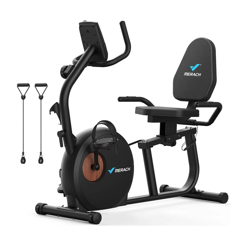 Bicicleta estática reclinada MERACH MR-S23B1-EU (negra)