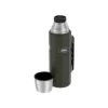 Termo THERMOS TH-170028 470 ml, acero inoxidable con aislamiento al vacío, verde oliva, 24 h caliente/frío