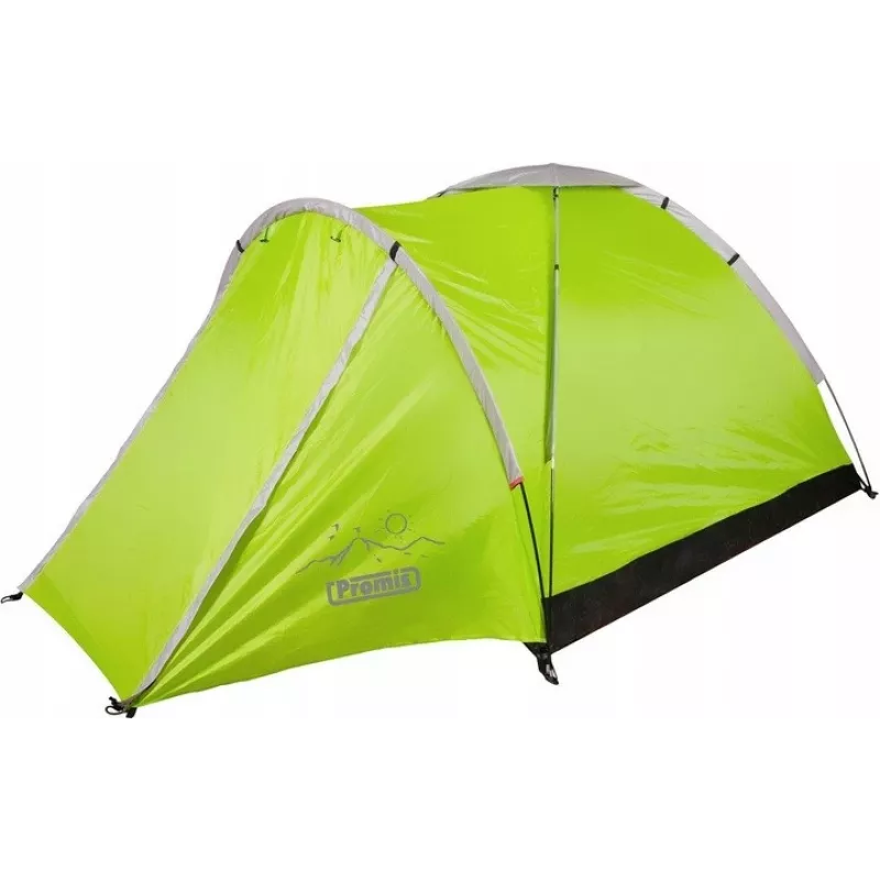 Tienda de campaña PROMIS NT80 — tienda de camping para 3 personas con avance y mosquitera, superficie base 2x2 m