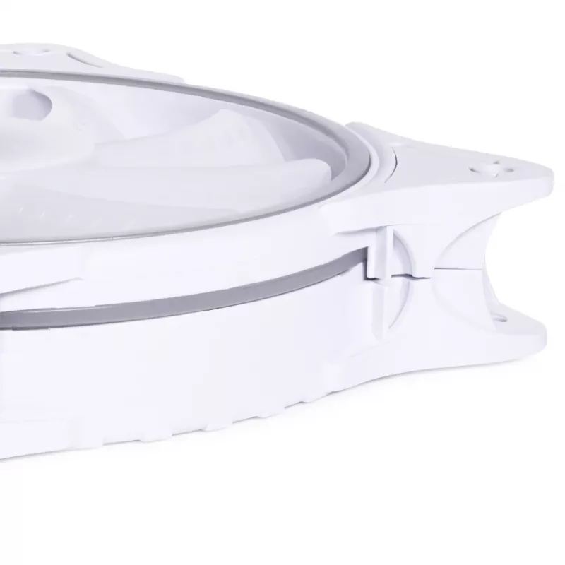 Alphacool Rise Aurora 24850 ventilador de caja PWM de 120 mm, 120x120x25 mm, blanco